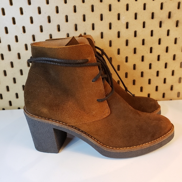 MIISTA Booties 6/6.5 US 37 Imelda suede Ankle Boot fairy cottage moto Old Money - Picture 4 of 13